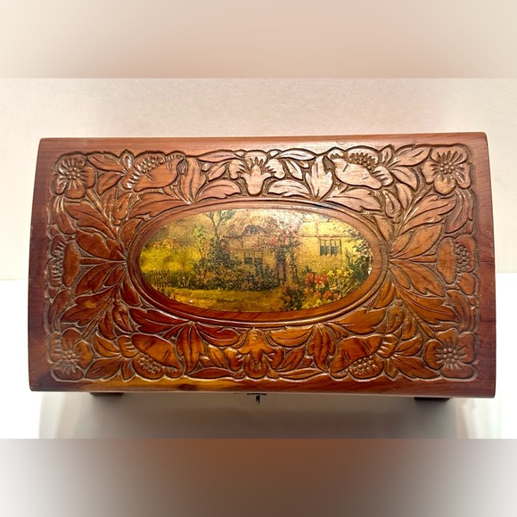 Wooden Cedar Keepsake Box - Picture 8 of 10